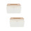 2Pièces Porte-Mouchoirs De Table Bois Design Élégant 8