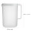 3Pcs White Cold Water Kettle with Handle Large Storage Pitcher 2