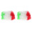 2Pièces Perruques Costume Clown Polyester Multicolores Pour Supporters 2