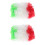 2Pièces Perruques Costume Clown Polyester Multicolores Pour Supporters 4