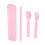 3Sets Tarwestro Kind Bestekset Roze Met Bewaarbox 10