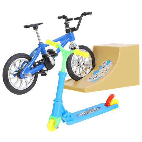 2Sets Mini Finger Bikes En Scooters Set Educatief Speelgoed 1