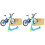 2Sets Mini Finger Bikes En Scooters Set Educatief Speelgoed 3