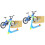 2Sets Mini Finger Bikes En Scooters Set Educatief Speelgoed 4