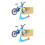 2Sets Mini Finger Bikes En Scooters Set Educatief Speelgoed 5