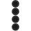 4Pièces Protection Simple Et Résistante En Silicone Pour Noir 9
