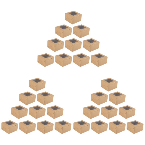 30St Cake Bewaarboxen Kraftpapier Met En Stevige Constructie 1