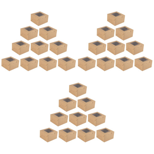 30St Cake Bewaarboxen Kraftpapier Met En Stevige Constructie 2