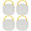 4Pièces Bac Plastique Transparent Avec Lavage Pinceaux 5