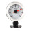 Automotive Gauge With Led Display, 2In52Mm Red Pointer White Dial Abs Plastic Construction Ensures Durability And Precision, Adjustable Bracket 3
