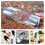 8Pièces Pelle Jardinage Acier Inoxydable Polyvalente Argentée 10