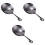 3Pièces Cocktail Noir Acier Antirouille Pour 3