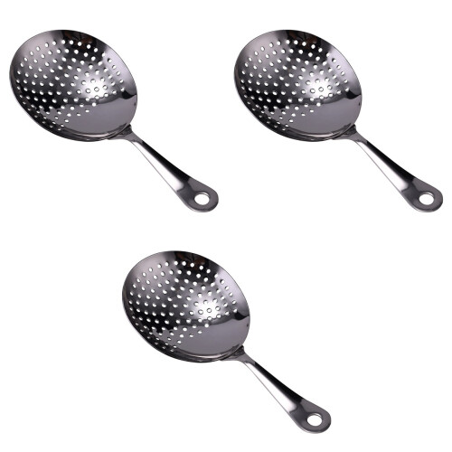 3Pièces Cocktail Noir Acier Antirouille Pour 2