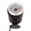 Automotive Gauge With Led Display, 2In52Mm Red Pointer White Dial Abs Plastic Construction Ensures Durability And Precision, Adjustable Bracket 7