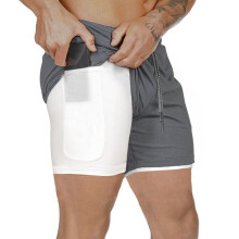 (M) Men\'s Plus Size Breathable Sports Shorts