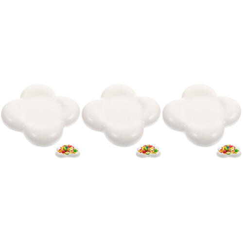 3St Elegant Wit Snackplateau Multifunctioneel En Slijtvast 1