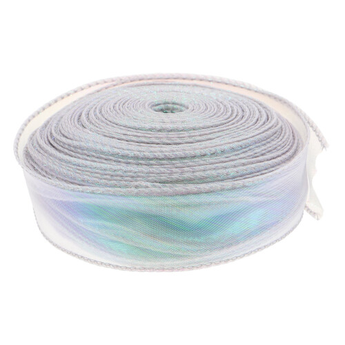 40Yardrubans Tulle Argenté Pour Bouquets Fêtes Décoratives 2
