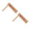 2St Traditionele Ratel Speelgoed Beige Handpercussie Voor Kids 4