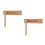 2St Traditionele Ratel Speelgoed Beige Handpercussie Voor Kids 7