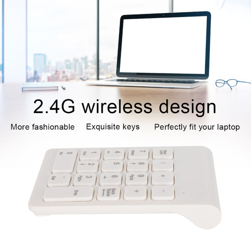Bluetooth Wireless Numeric Keypad, Ergonomic Design & Rechargeable Battery, Compact Size For On-The-Go Use 2