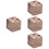 4St Aromatherapie Diffuser Voor Slaapkamer Kantoor Auto Bruin 7