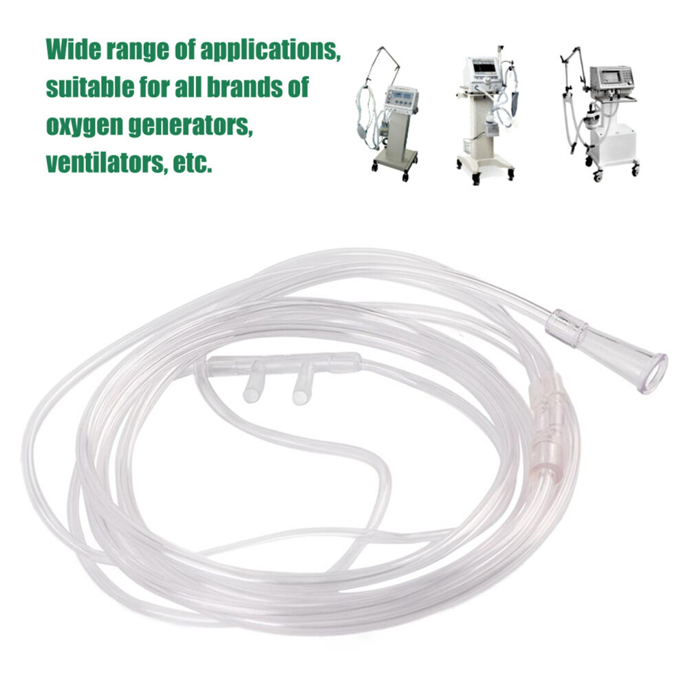 Household Double Hole Soft Nasal Cannula Disposable Oxygen Tube 2m