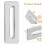 Rectangle Silver Overflow Cover for Bathroom Sink Zinc Alloy 7