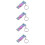 4Pièces Sifflets Animal En Acier Inoxydable Multicolores Pour 9