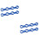 4Pièces Protections Doigts Bleu Pour Exercices Et Instruments 6