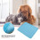 (Grass blue, M) Soft Pet Mat to Keep Cool Foldable Storage Space-saving for Outdoor Grass 2