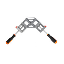 Woodworking Alignment Tool for90Degree Joints, Aluminum Alloy Double Handle Corner Clamp with Rotating Jaws, Adjustable Right Angle Clamp for Home