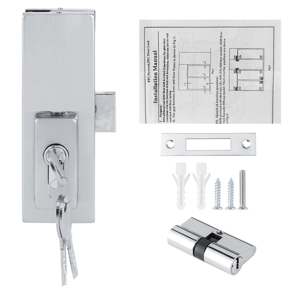 Commercial Mortise Door Lock Set With Deadbolt Anti Theft Stainless Steel Lock For Storefront Entry Doors High Wear Resistance Simple Maintenance 9028731527031