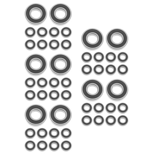 50Pièces Roulements À Billes Profonde Gorge Noir Pour Usage 2