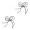 2Stk Bowknot Schmuck Charms Perlen Schlüsselanhänger 1