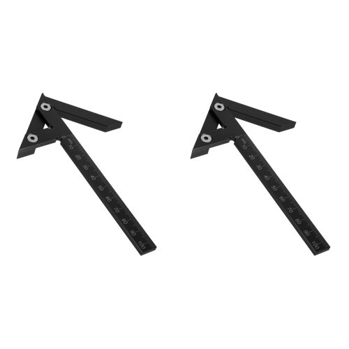 2Stk Aluminium Finder Schwarz Multi-Funktions
