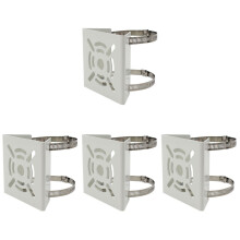 4Pièces Fixation Poteau Caméra Cctv Durable