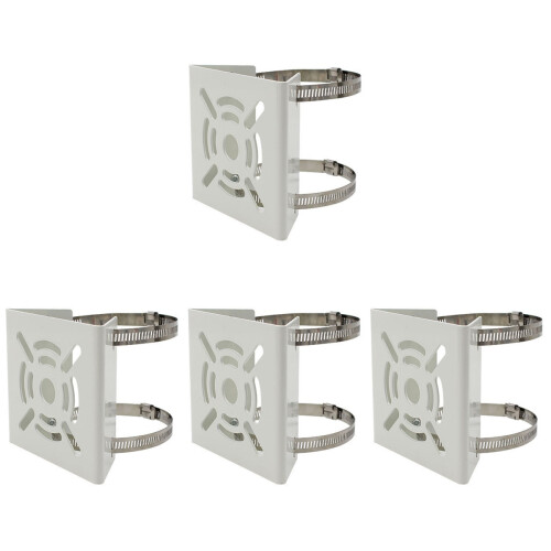 4Pièces Fixation Poteau Caméra Cctv Durable