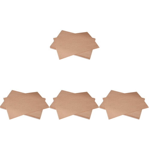 400Pièces Papier Sulfurisé Khaki Pour Cuisson, Friteuse