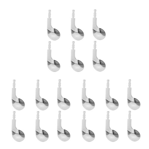 18Pcs Child Adaptive Spoon Replacement Heads Stainless Steel