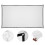 Draagbaar Projectiescherm Outdoor Polyester Dubbelzijdig Wit 8