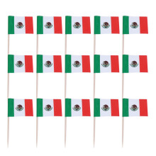 200Pièces Cake Toppers Drapeaux Multicolores Piques Apéritifs Festifs