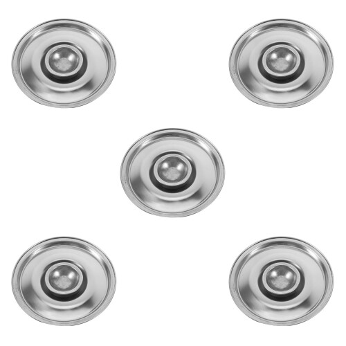 5Stk Mini Topfdeckel Universal Silber Küchen Deckel Ersatz