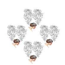 8Stk Silberne Hochzeits Haarrebe Elegantes Accessoire