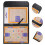 3St PU Basketbal Coachingbord Vouwbaar Draagbaar Multi Kleur 10