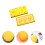 6Pcs Yellow Mango Makeup Sponges Soft Cosmetic Puff for Foundation 6