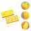 6Pcs Yellow Mango Makeup Sponges Soft Cosmetic Puff for Foundation 7