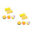 6Pcs Yellow Mango Makeup Sponges Soft Cosmetic Puff for Foundation 11