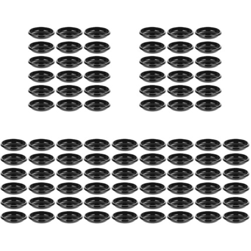 500Pièces Coupelles Noires Condiments Sauces Apéritifs