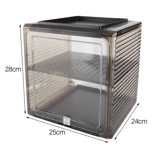 Multi Function Acrylic Water Bottle Storage Cabinet Dustproof Multi Tier Organizer Easy To Clean Compact Sturdy Design Home Kitchen Organizer 2