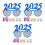 12St St Nieuwejaarsbrillen Multi Color Electroplated Feestdecoratie 6